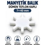 Labolist Manyetik Balık 7X40 mm - Teflon Karıştırıcı Balık Dümen