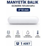 Labolist Manyetik Balık Silindirik Teflon Kaplı 4*10MM - 1 Adet