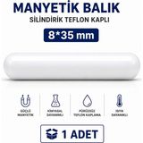Labolist Manyetik Balık Silindirik Teflon Kaplı 8*35MM - 1 Adet