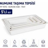 Labolist Numune Taşıma Tepsisi 5'li Set - Pp Tepsi - Numune Kabı - Tray
