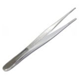 Labolist Penset Düz Küt Uçlu 13 cm Paslanmaz Çelik