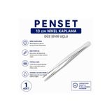 Labolist Penset Düz Sivri Uçlu 13 Cm Nikel Kaplama LBSTM-230822