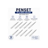 Labolist Penset Düz Sivri Uçlu 16 Cm Nikel Kaplama 10 Adet LBSTM-3029