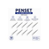 Labolist Penset Eğri Uçlu 16 Cm Nikel Kaplama 10 Adet LBSTM-3030