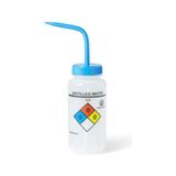 Labolist Piset 500 ml - Ldpe Yıkama Şişesi - Distile Su Piseti - Yüzey Baskılı - Mavi Kapaklı - Geniş Boyunlu