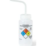 Labolist Piset 500 ml - Ldpe Yıkama Şişesi - Etanol Piseti - Yüzey Baskılı - Şeffaf Kapaklı - Geniş Boyunlu