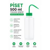 Labolist Piset 500ml - Yıkama Şişesi - Geniş Boyun Yeşil Kapak