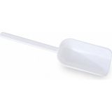 Labolist Plastik Kürek Beyaz - 125ML - Dibi Düz - Uzun Saplı
