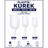 Labolist Plastik Kürek Beyaz - 250 ml 125 ml 60 ml- Dibi Düz - Numune Küreği