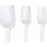 Labolist Plastik Kürek Beyaz - 250ML 125ML 60 Ml- Dibi Düz - Numune Küreği