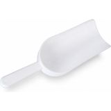 Labolist Plastik Kürek Beyaz - 250ML - Dibi Düz - Numune Küreği