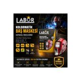 LABOR KOLORMATİK BAŞ MASKESİ OTOMATİK KARARAN BAŞ KAYNAK MASKESİ