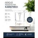Laboratuvar Manyetik Karıştırıcı, 3000 RPM, 4L Kapasite, Paslanmaz Çelik, 180x180x45mm