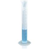 Laboratuvar Mezür Silindir, Plastik, Şeffaf, Kabartma Skalali, 250ML, Altıgen Taban, Dereceli Öl - Çok Renkli - Standart