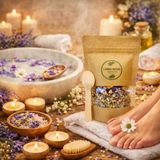 Laborem Natura Mor Çiçekler Çok Amaçlı Banyo, Ayak ve Vücut Tuzu | Mineralli Rahatlatıcı Bakım Tuzu 350 Gr.
