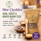 Laborem Natura Mor Çiçekli Banyo Tuzu | Ayak ve Vücut Bakım Tuzu | Mineralli Rahatlatıcı Tuz 350 Gr 005