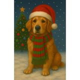 Labrador Christmas Notebook | 5.5x8.5 Inches | 120 Lined Pages | For Notes, To Do Lists, Notepad