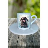 Labrador Retriever Köpek Baskılı Türk Kahvesi Fincanı Tabaklı Kişiye Özel Model 10