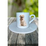 Labrador Retriever Köpek Baskılı Türk Kahvesi Fincanı Tabaklı Kişiye Özel Model 4