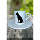 Labrador Retriever Köpek Baskılı Türk Kahvesi Fincanı Tabaklı Kişiye Özel Model 9