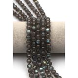Labradorit (Aaa Kalite) Doğal Taş Dizi 8 Mm Küre Kesim - Dz-1110