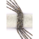 Labradorit ( Ab Kalite) Doğal Taş Dizi 4 Mm Küre Kesim