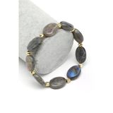 Labradorit Doğal Taş Bileklik 13 X 18 Mm Özel Kesim - Blk-2294