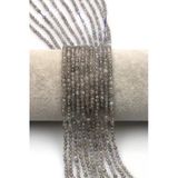 Labradorit Doğal Taş Dizi 3 Mm Fasetli Küre Kesim - Dz-1317