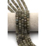 Labradorit Doğal Taş Dizi 6 Mm Küp Kesim - Dz-1151
