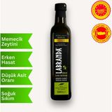 Labranda Zeytinyağları Soğuk Sıkım Erken Hasat Zeytinyağı Marasca Cam Şişe 500 ml Memecik Zeytinlerinden Üretilmiş Düşük Asitli