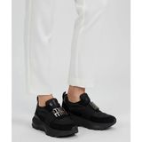 Labrona Kadın Yüksek Tabanlı Günlük Slip-On Ortopedik Tabanlı Yürüyüş Ayakkabısı Sneaker - Siyah