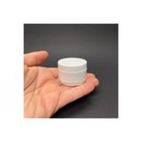 Labshop41 25 ml Kapaklı Beyaz Krem Kavanozu , 25 cc Boş Kozmetik Plastik Krem Kutusu x 10 Adet