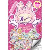 Labubu - 100+ Çıkartmalı Boyama Kitabı - Option-1