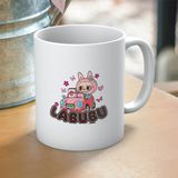 Labubu Baskılı Hediyelik Kupa Mod5 - Beyaz - 300 ml