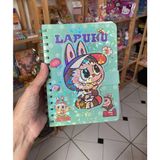 Labubu Hologram Kapak Eğlenceli Sayfalar Çizgili Spiralli Defter A5 Anime Okul Kırtasiye Ofis Hediye