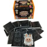 Labubu Kazımalı Kart 10 Jelatinli Poşet | 20 Kart | Mini Sürpriz Oyuncak ve Şeker Hediyeli