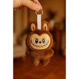 Labubu Peluş Anahtarlık Kahverengi - Trend Labubu Yumuşak Dokulu - Hediyelik Peluş Anahtarlık - 18 cm