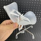 Labubu Peluş Bebek Sandalyesi Şeffaf, Ayarlanabilir Kayışlarla - 17CM/6.7" - 20CM/7.8" Çift Amaçlı (Araba Gösterge Paneli Süsü)