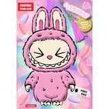 Labubu Pinky Rose Çılgın Koleksiyon - Çıkartmalı Boyama Kitabı - Option-1