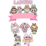 Labubu Sticker Telefon Laptop Notebook Tablet Defter Matara Stiker Etiket ST1025