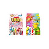 Labubu Uno Ve Pokemon Uno Oyun Kartları 2'Li Set