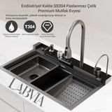 LABVIA® Dijital Akıllı Eviye Seti - Antrasit