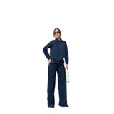 LACARINO Kadın Jean Gömlek, Rinse Denim, XL