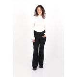 LACARINO Kadın Slim Fit Yüksek Bel Jean Pantolon, Blue Black, 30 Beden