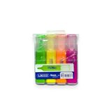 Lacco 204 LACCO NEON FOSFORLU KALEM 4 LÜ SET