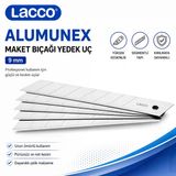 Lacco 755 Maket Bıçağı Yedek Uç 18 Mm Keskin Çelik Segmentli Profesyonel Yedek Bıçak 1 Adet