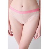 Lace Dantel Tanga Külot - M - Ten - Pembe