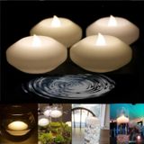 LACGO 3'' LED Su Geçirmez Yüzen Yenilikçi Mum Işığı, LED Pille Çalışan Alevsiz Titreşimli Mum, Su Aktive Mum, Bebek Partisi, Düğün, Ev, Parti Festival Dekoru için (Sıcak Beyaz, 4 ADET)