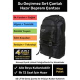 Lacheln Mega Paket Tam Kapsamlı Hazır Deprem Çantası Afad Akut Için 3 4 5 Kişilik En Iyi Büyük Çanta Ilk Yardım Acil Durum Seti Yaşam Kiti