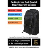 Lacheln Midi Plus Paket Tam Kapsamlı Hazır Deprem Çantası Için Ilk Yardım Acil Durum Seti 3 4 5 Kişilik En Iyi Büyük Çanta Afad Akut Yaşam Kiti